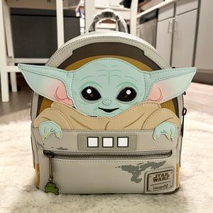 NWT Loungefly Star Wars Mandalorian Grogu The Child Baby Yoda Mini Backpack